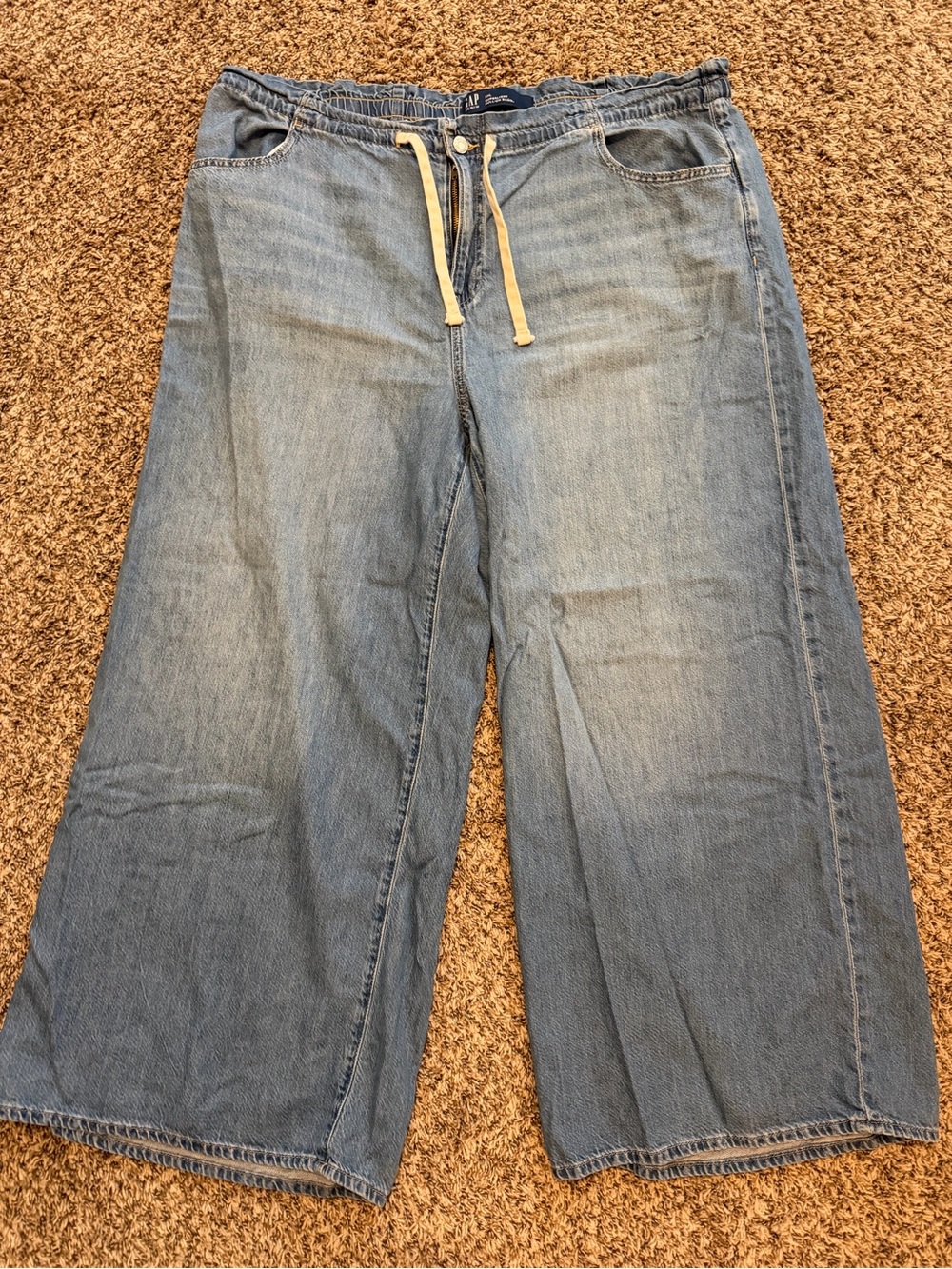 High Rise SuperLight Pull-On Baggy Jeans